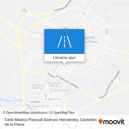 Mapa Calle Músico Pascual Asensio Hernández