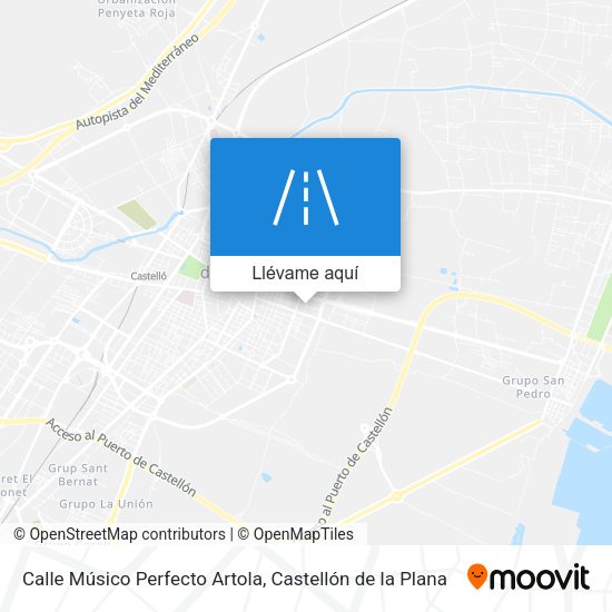 Mapa Calle Músico Perfecto Artola