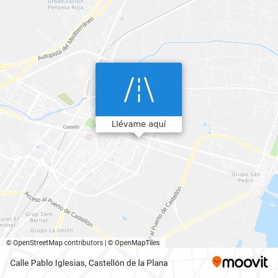 Mapa Calle Pablo Iglesias