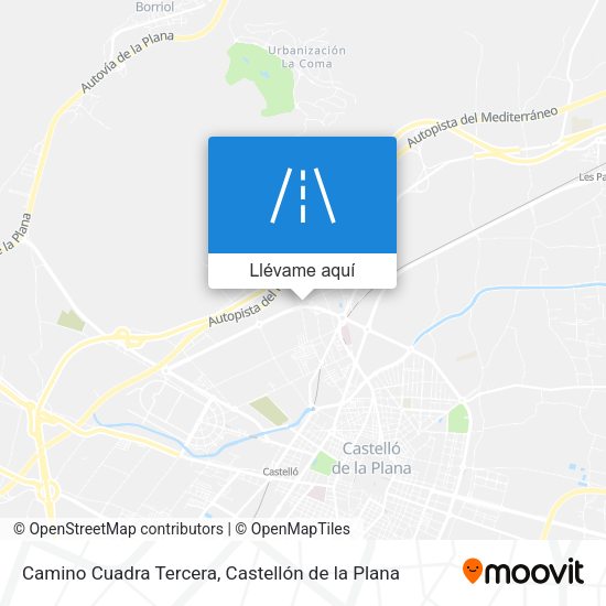 Mapa Camino Cuadra Tercera