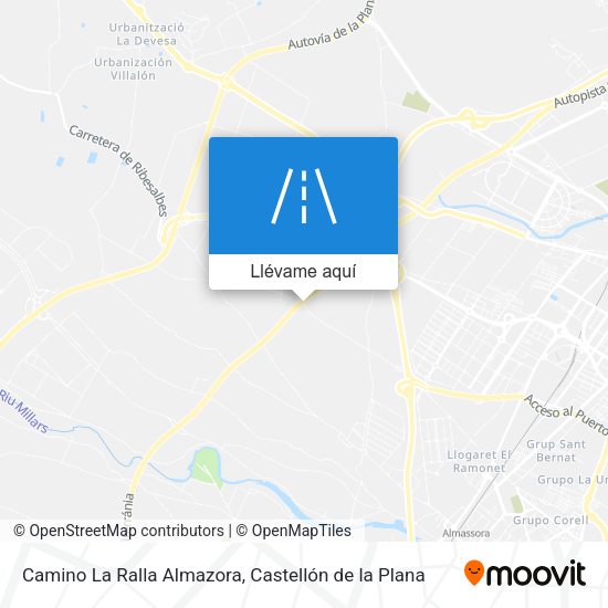 Mapa Camino La Ralla Almazora