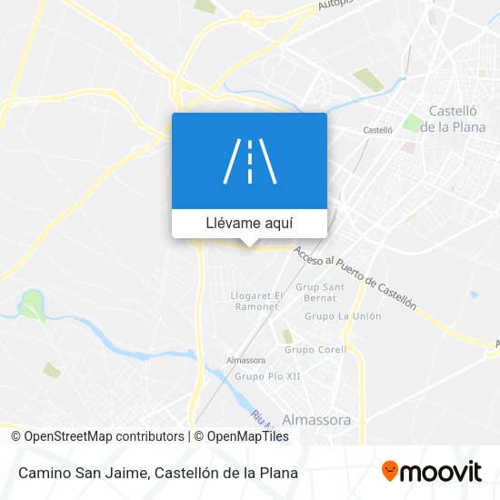 Mapa Camino San Jaime