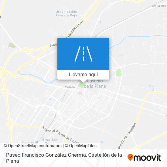 Mapa Paseo Francisco González Cherma
