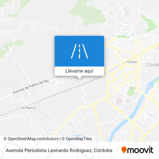 Mapa Avenida Periodista Leonardo Rodríguez