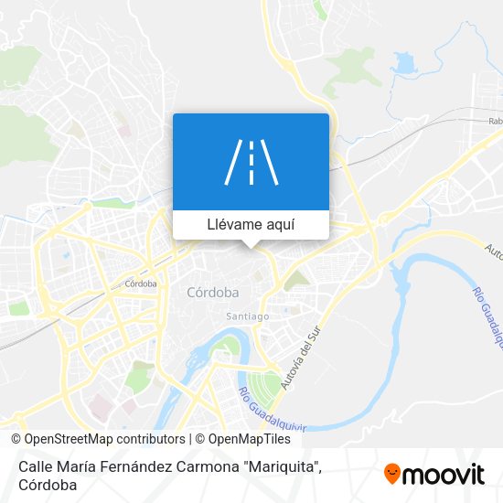 Mapa Calle María Fernández Carmona "Mariquita"
