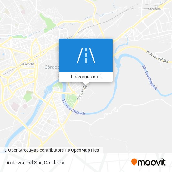 Mapa Autovía Del Sur