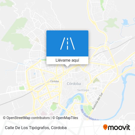 Mapa Calle De Los Tipógrafos