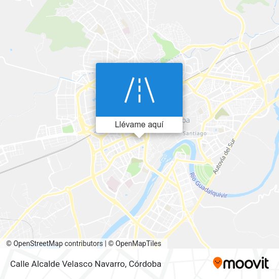 Mapa Calle Alcalde Velasco Navarro