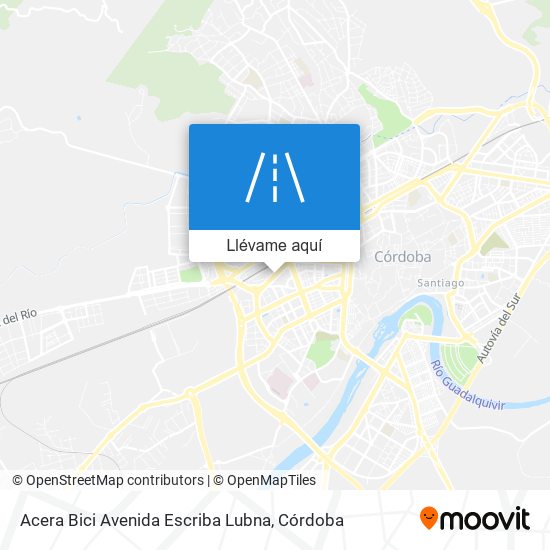 Mapa Acera Bici Avenida Escriba Lubna