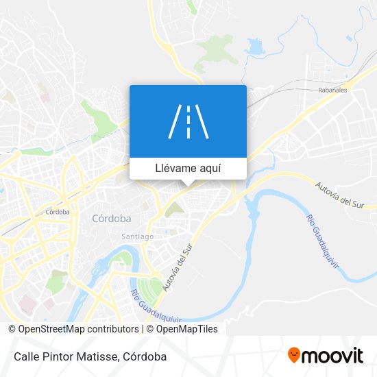 Mapa Calle Pintor Matisse