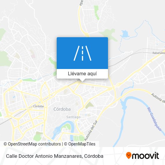 Mapa Calle Doctor Antonio Manzanares