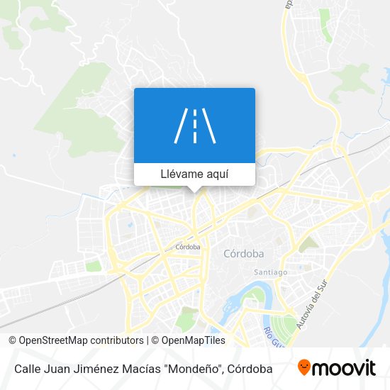 Mapa Calle Juan Jiménez Macías "Mondeño"