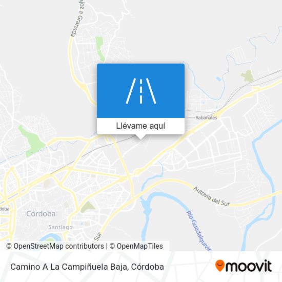 Mapa Camino A La Campiñuela Baja