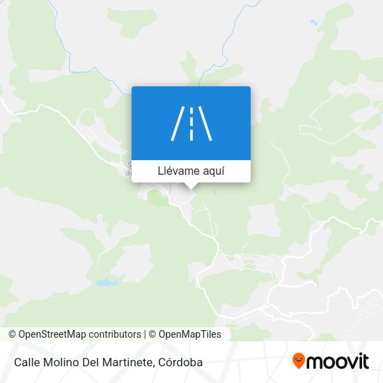 Mapa Calle Molino Del Martinete