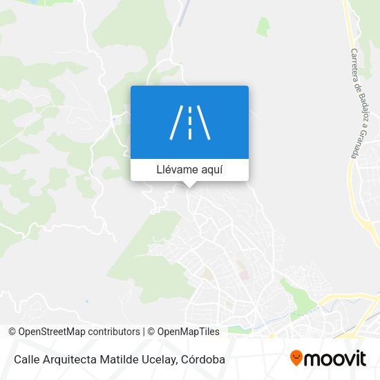 Mapa Calle Arquitecta Matilde Ucelay