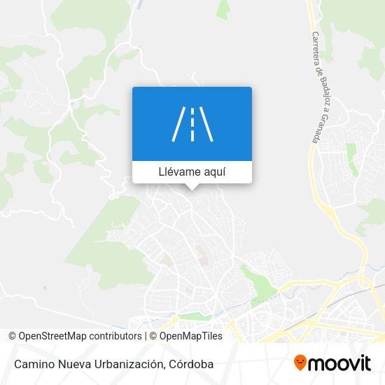 Mapa Camino Nueva Urbanización