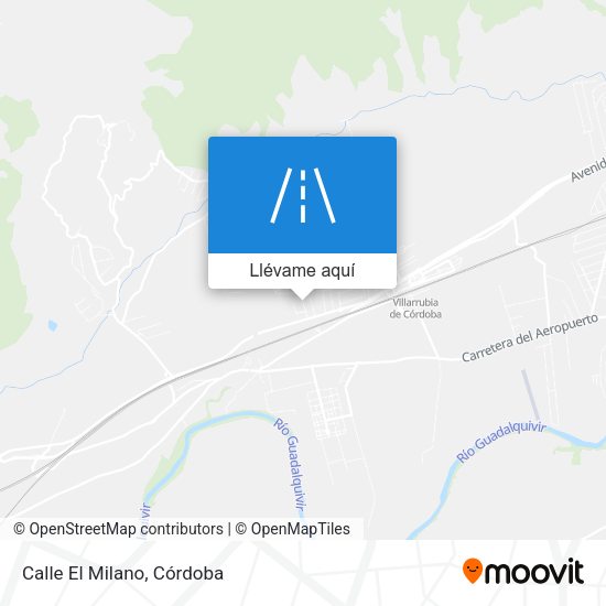 Mapa Calle El Milano