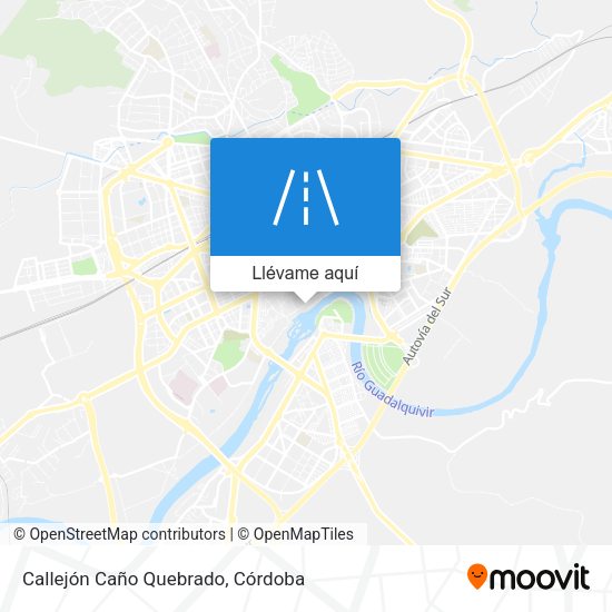 Mapa Callejón Caño Quebrado