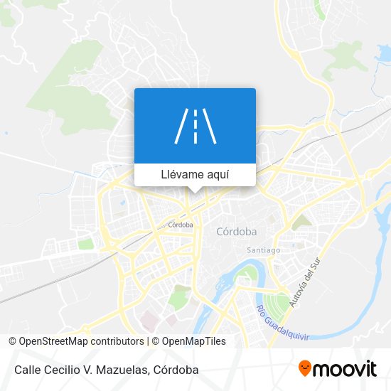Mapa Calle Cecilio V. Mazuelas