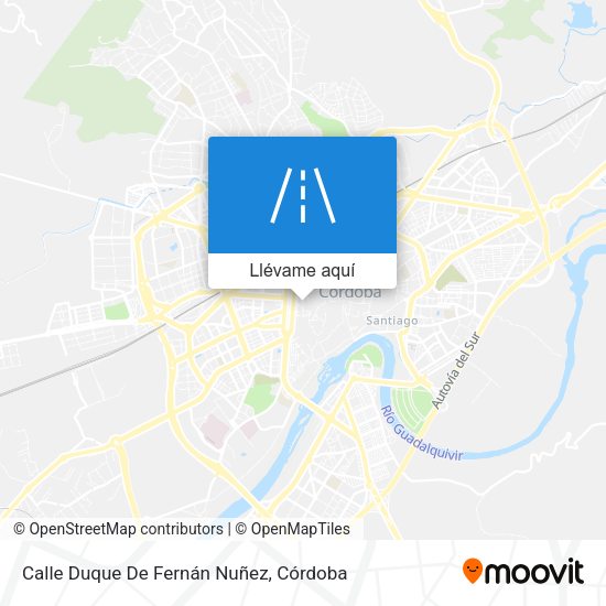 Mapa Calle Duque De Fernán Nuñez
