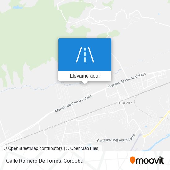 Mapa Calle Romero De Torres