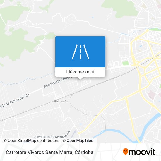 Mapa Carretera Viveros Santa Marta