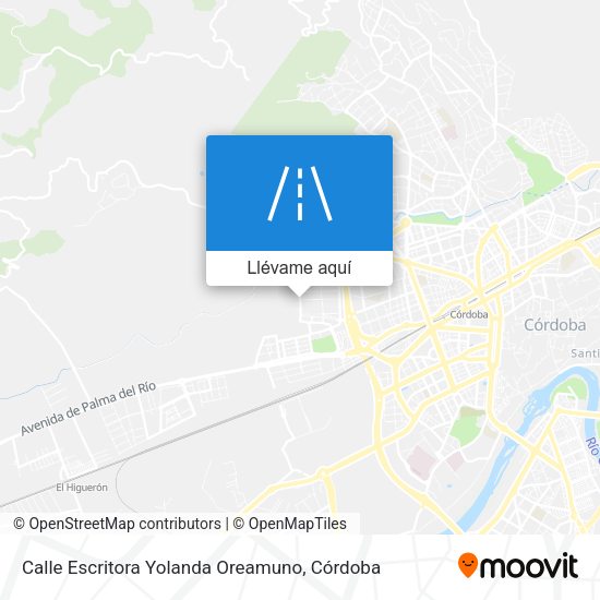 Mapa Calle Escritora Yolanda Oreamuno