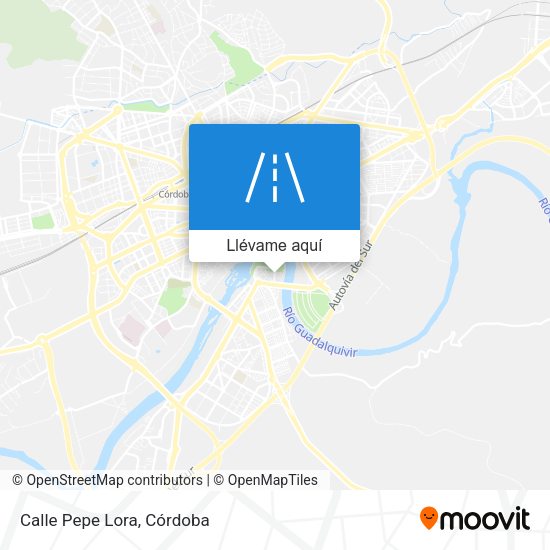 Mapa Calle Pepe Lora