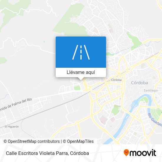 Mapa Calle Escritora Violeta Parra