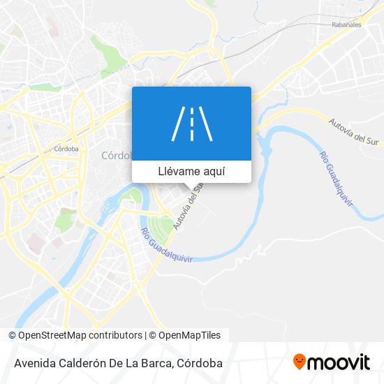 Mapa Avenida Calderón De La Barca