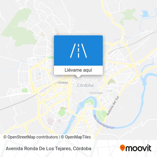 Mapa Avenida Ronda De Los Tejares