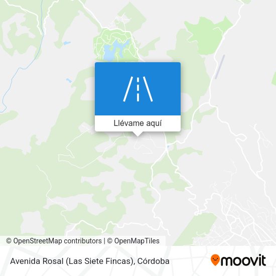 Mapa Avenida Rosal (Las Siete Fincas)