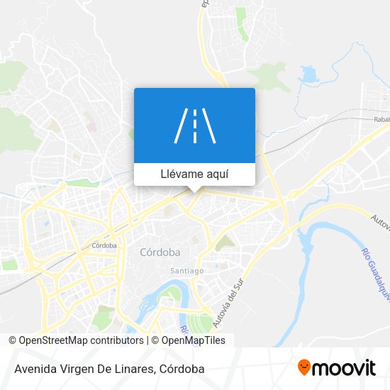 Mapa Avenida Virgen De Linares