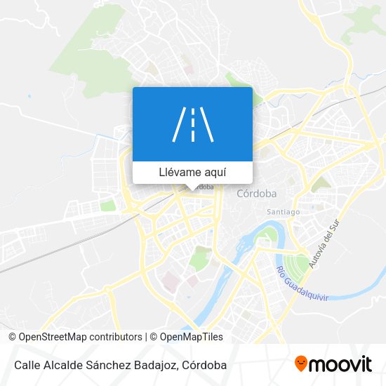 Mapa Calle Alcalde Sánchez Badajoz