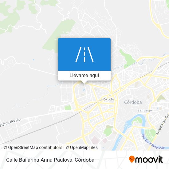 Mapa Calle Bailarina Anna Paulova