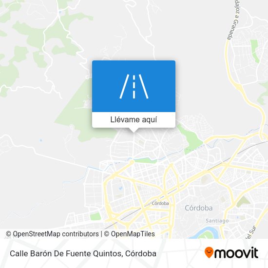 Mapa Calle Barón De Fuente Quintos
