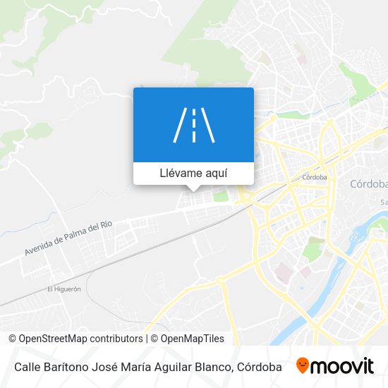 Mapa Calle Barítono José María Aguilar Blanco