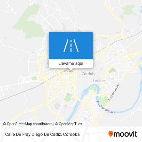 Mapa Calle De Fray Diego De Cádiz