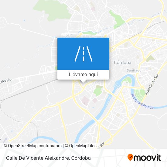 Mapa Calle De Vicente Aleixandre