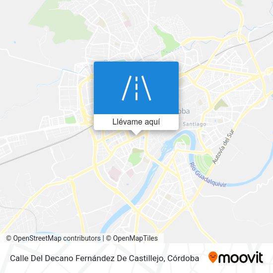 Mapa Calle Del Decano Fernández De Castillejo
