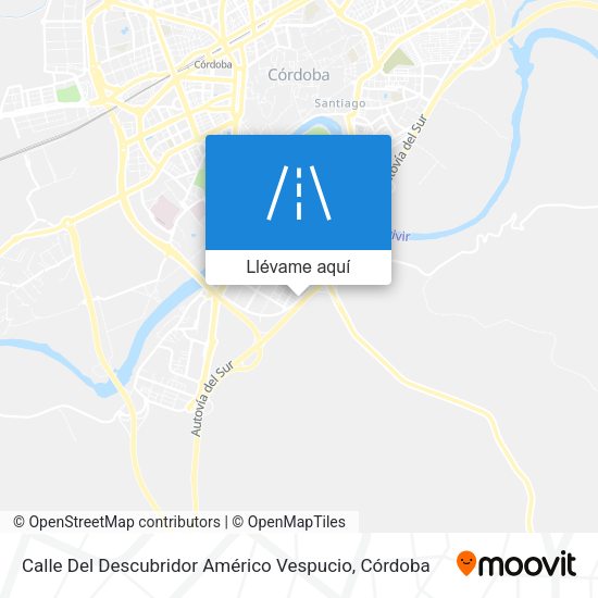 Mapa Calle Del Descubridor Américo Vespucio