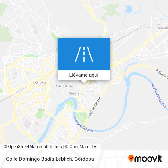 Mapa Calle Domingo Badía Leblich