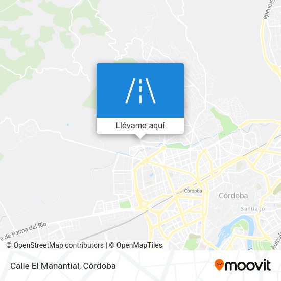 Mapa Calle El Manantial