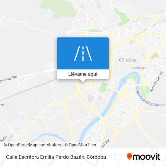 Mapa Calle Escritora Emilia Pardo Bazán