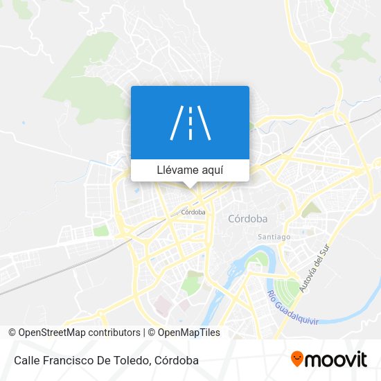 Mapa Calle Francisco De Toledo