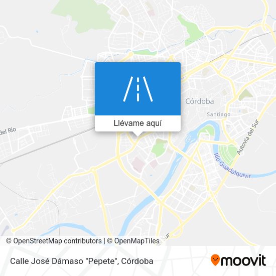 Mapa Calle José Dámaso "Pepete"