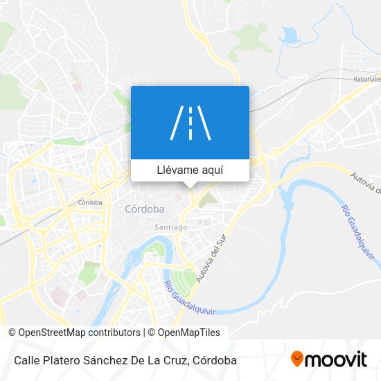 Mapa Calle Platero Sánchez De La Cruz