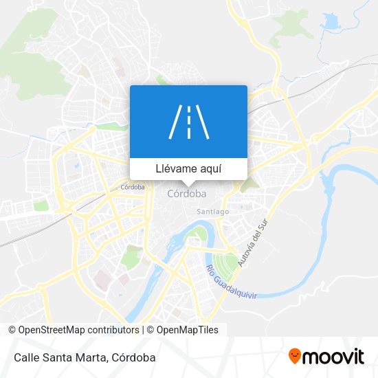 Mapa Calle Santa Marta
