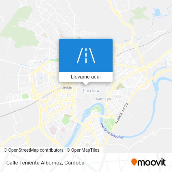 Mapa Calle Teniente Albornoz