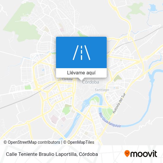 Mapa Calle Teniente Braulio Laportilla